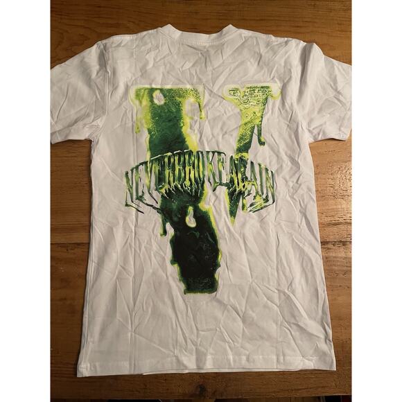 Vlone x Never Broke Again "Slime" NBA Men's Size Small T-shirt White - Picture 7 of 8